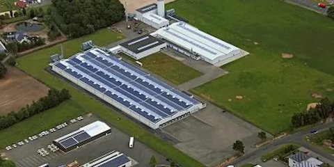 Luftaufnahme von Herpro, dem Produktionsstandort in Ahaus.